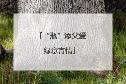 “瓶”添父爱 绿意寄情