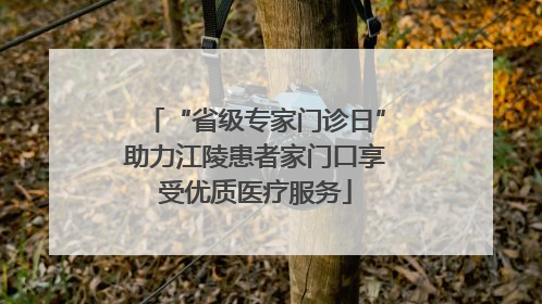 “省级专家门诊日”助力江陵患者家门口享受优质医疗服务