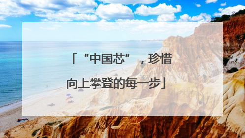 “中国芯”，珍惜向上攀登的每一步
