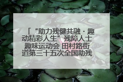 “助力残健共融・趣动精彩人生”残障人士趣味运动会 田村路街道第三十五次全国助残日主题活动圆满举办