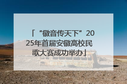 “徽音传天下”2025年首届安徽高校民歌大赛成功举办