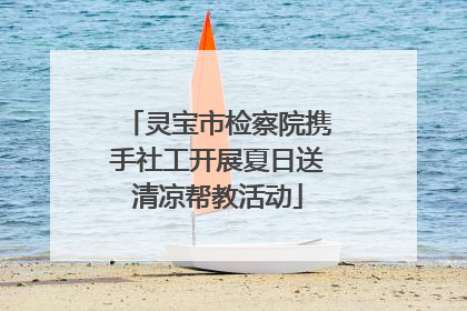 灵宝市检察院携手社工开展夏日送清凉帮教活动