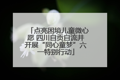 点亮困境儿童微心愿 四川自贡自流井开展“同心童梦”六一特别行动