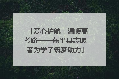 爱心护航，温暖高考路——东平县志愿者为学子筑梦助力