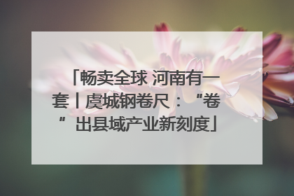 畅卖全球 河南有一套丨虞城钢卷尺：“卷”出县域产业新刻度