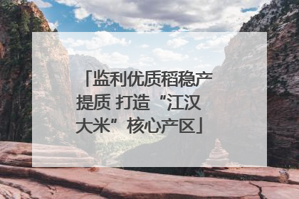 监利优质稻稳产提质 打造“江汉大米”核心产区