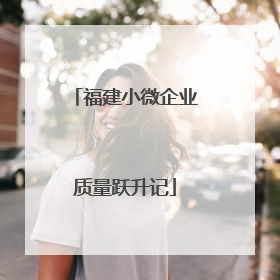 福建小微企业质量跃升记