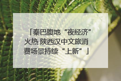 秦巴腹地“夜经济”火热 陕西汉中文旅消费场景持续“上新”