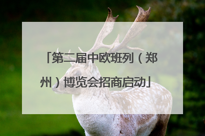 第二届中欧班列（郑州）博览会招商启动
