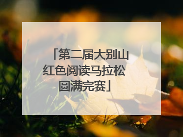 第二届大别山红色阅读马拉松圆满完赛