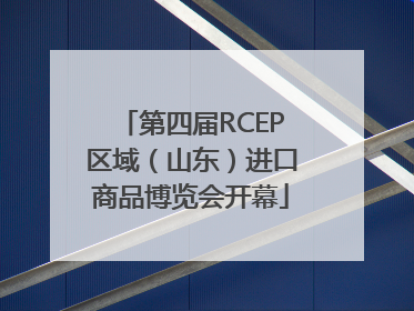 第四届RCEP区域（山东）进口商品博览会开幕
