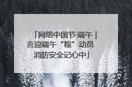 网络中国节·端午｜喜迎端午“粽”动员 消防安全记心中