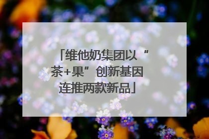 维他奶集团以“茶+果”创新基因连推两款新品