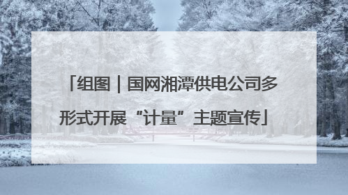 组图｜国网湘潭供电公司多形式开展“计量”主题宣传