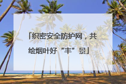 织密安全防护网，共绘烟叶好“丰”景