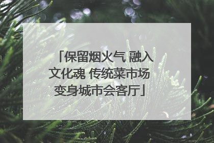 保留烟火气 融入文化魂 传统菜市场变身城市会客厅
