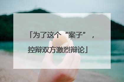 为了这个“案子”，控辩双方激烈辩论