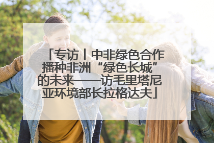 专访丨中非绿色合作播种非洲“绿色长城”的未来——访毛里塔尼亚环境部长拉格达夫