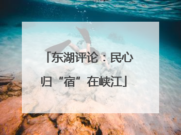 东湖评论：民心归“宿”在峡江