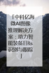 中科亿海微AI图像推理解决方案：助力智能装备目标识别与跟踪
