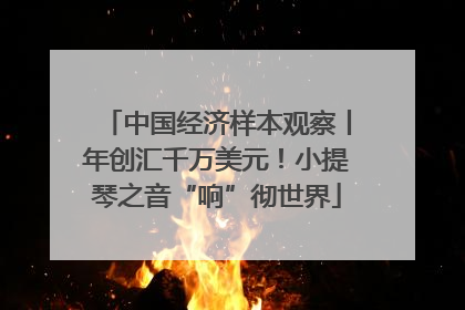 中国经济样本观察丨年创汇千万美元！小提琴之音“响”彻世界