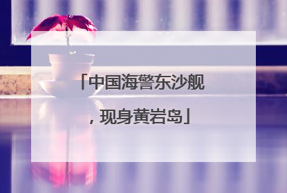 中国海警东沙舰，现身黄岩岛