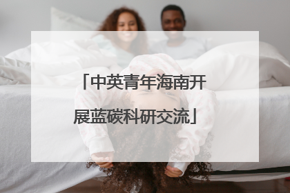 中英青年海南开展蓝碳科研交流