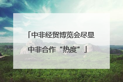 中非经贸博览会尽显中非合作“热度”