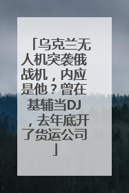 乌克兰无人机突袭俄战机,内应是他?曾在基辅当DJ,去年底开了货运公司
