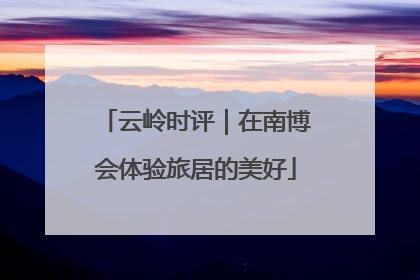 云岭时评｜在南博会体验旅居的美好