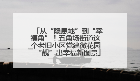 从“隐患地”到“幸福角”！五角场街道这个老旧小区党建微花园“靓”出幸福新图景