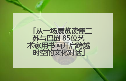 从一场展览读懂三苏与巴蜀 85位艺术家用书画开启跨越时空的文化对话