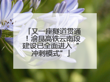 又一座隧道贯通！渝昆高铁云南段建设已全面进入“冲刺模式”