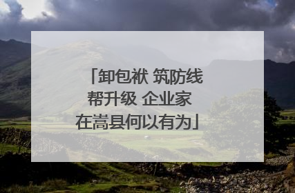 卸包袱 筑防线 帮升级 企业家在嵩县何以有为