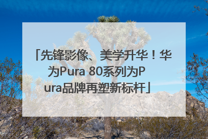 先锋影像、美学升华！华为Pura 80系列为Pura品牌再塑新标杆