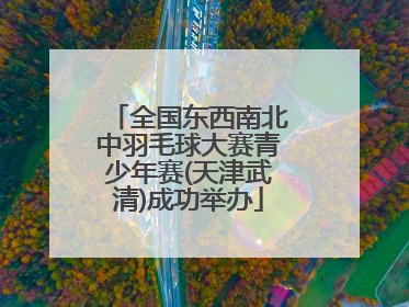 全国东西南北中羽毛球大赛青少年赛(天津武清)成功举办