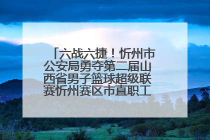 六战六捷！忻州市公安局勇夺第二届山西省男子篮球超级联赛忻州赛区市直职工组比赛冠军