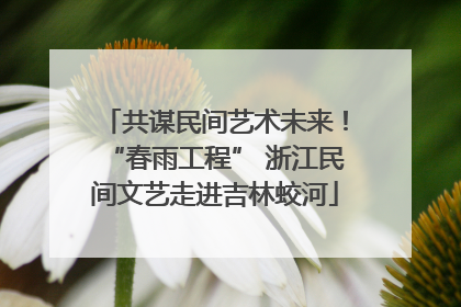共谋民间艺术未来！“春雨工程” 浙江民间文艺走进吉林蛟河