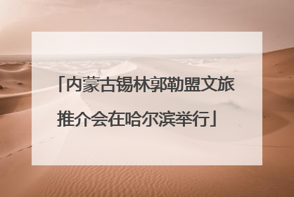 内蒙古锡林郭勒盟文旅推介会在哈尔滨举行