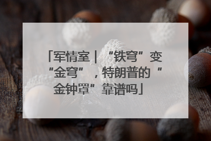 军情室｜“铁穹”变“金穹”，特朗普的“金钟罩”靠谱吗