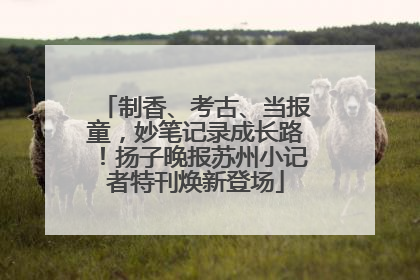制香、考古、当报童，妙笔记录成长路！扬子晚报苏州小记者特刊焕新登场