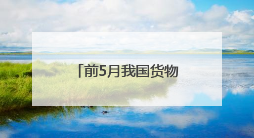 前5月我国货物贸易进出口同比增长2.5%