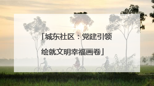 城东社区：党建引领绘就文明幸福画卷