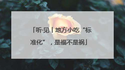 听·见丨地方小吃“标准化”，是福不是祸