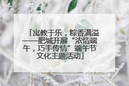 寓教于乐，粽香满溢——肥城开展“浓情端午，巧手传情”端午节文化主题活动