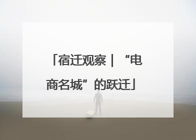 宿迁观察｜“电商名城”的跃迁