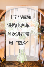 宁马城际铁路电客车首次进行带电“热滑”