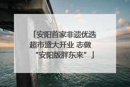 安阳首家非遗优选超市盛大开业 志做“安阳版胖东来”