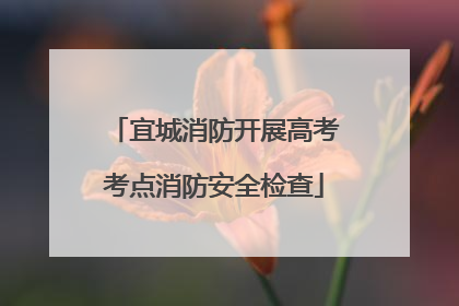宜城消防开展高考考点消防安全检查