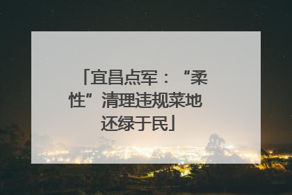 宜昌点军：“柔性”清理违规菜地 还绿于民